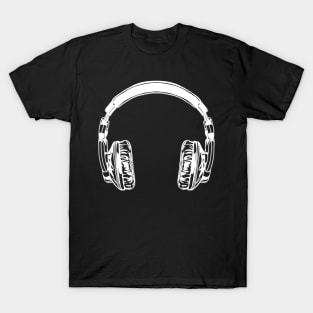 Cool Headphone Design For Music Lovers T-Shirt